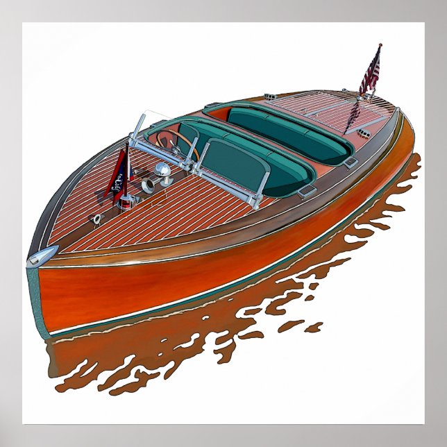 Poster Chris-Craft Barrel Back (Devant)
