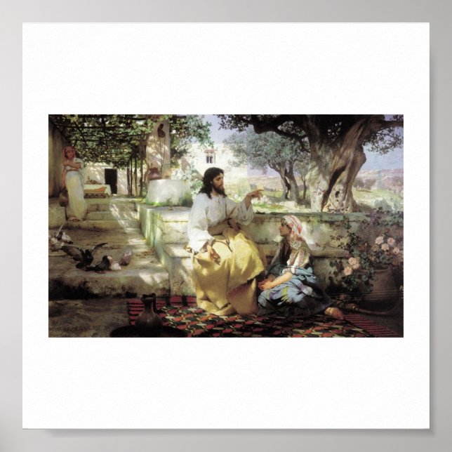 Poster Christ avec Martha et Maria vers 1886 (Devant)