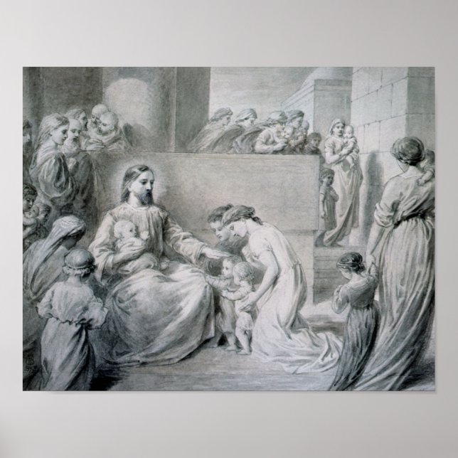 Poster Christ Bénir les petits enfants (Devant)