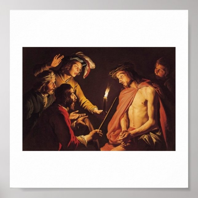 Poster Christ couronné d'épines c. 1633-1639 (Devant)