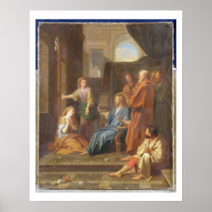 Poster Christ dans la Maison de Martha et Marie
