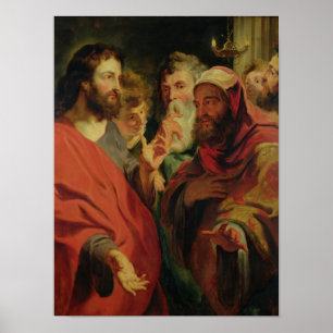 Poster Christ instruit Nicodemus