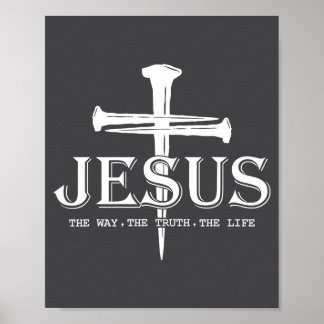 Poster Christ Jésus Le Chemin. La Vérité. La Vie Bienheur