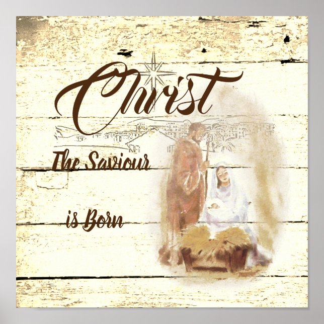Poster Christ le Sauveur naît (Devant)