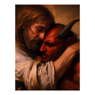Poster Christ Love Lucifer