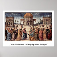 Christ Met Les Clés De Pietro Perugino
