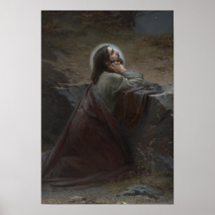Poster Christ on the Mount of Olives (Thy Will Be Done!)
