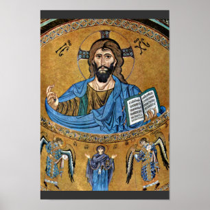 Poster Christ Pantocrator Par Meister Von Cefalã¹ (Best Q