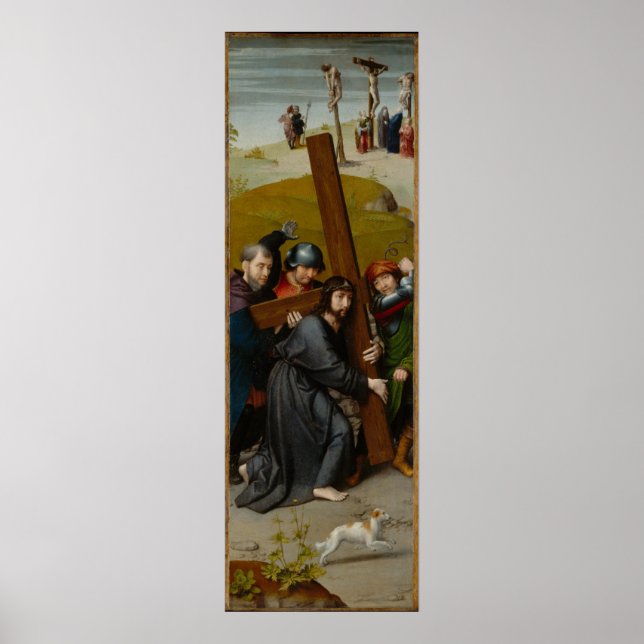 Poster Christ portant la Croix, avec la Crucifixion (Devant)