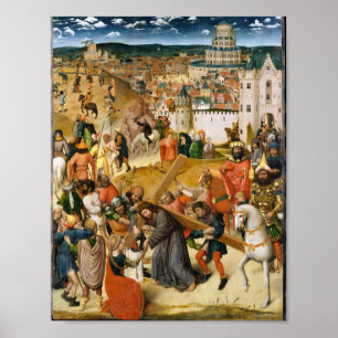 Poster Christ Portant la Croix Vintage Art Antique