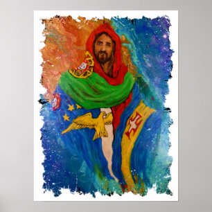 Poster Christ pour le Portugal