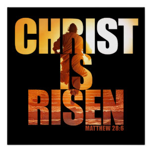Poster Christ ressuscité - Résurrection de Jésus Pâques