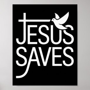 Poster Christan Jésus économise Premium