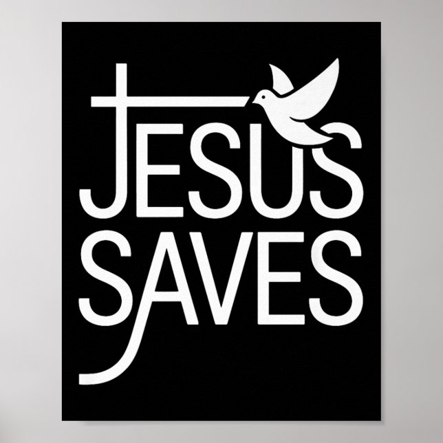 Poster Christan Jésus économise Premium (Devant)