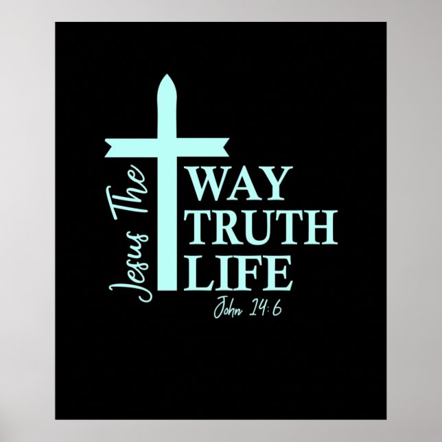 Poster Christian Bible Verse John (Devant)