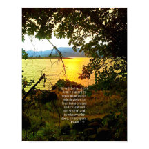 Christian Bible Verse Lac Paysage Créationarts