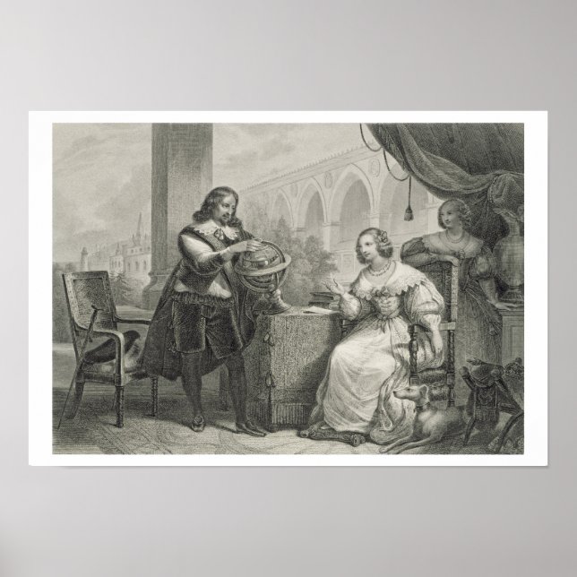 Poster Christina (1626-89) Reine de Suède, d'une série (Devant)