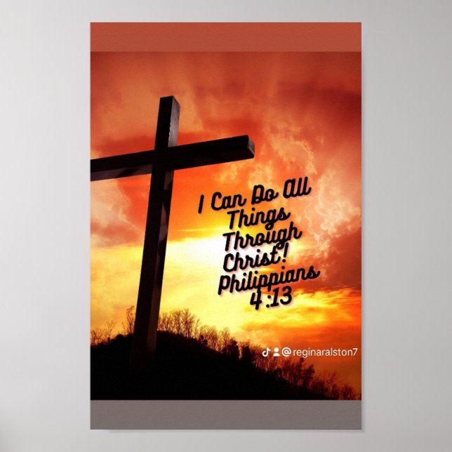 Poster Christlich Bibel Vers (Vorne)