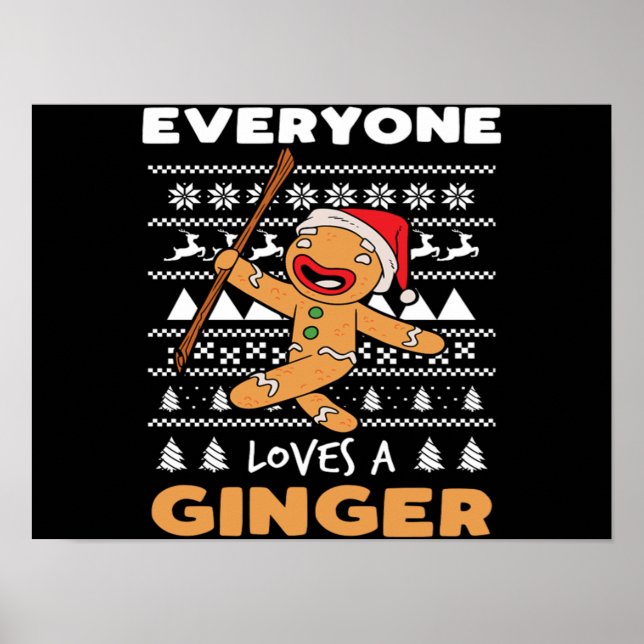 Poster Christmas Baking Tout Le Monde Aime Un Ginger Bake (Devant)