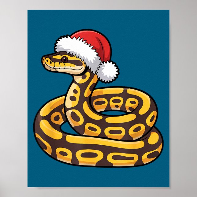 Poster Christmas Ball Python Ugly Xmas Sweater Snake Love (Devant)