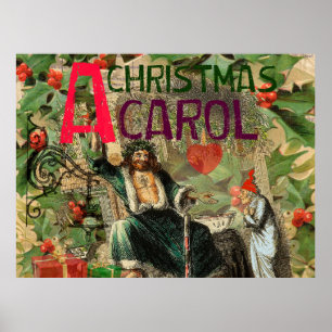 Poster Christmas Carol Scrooge Holiday Art Print