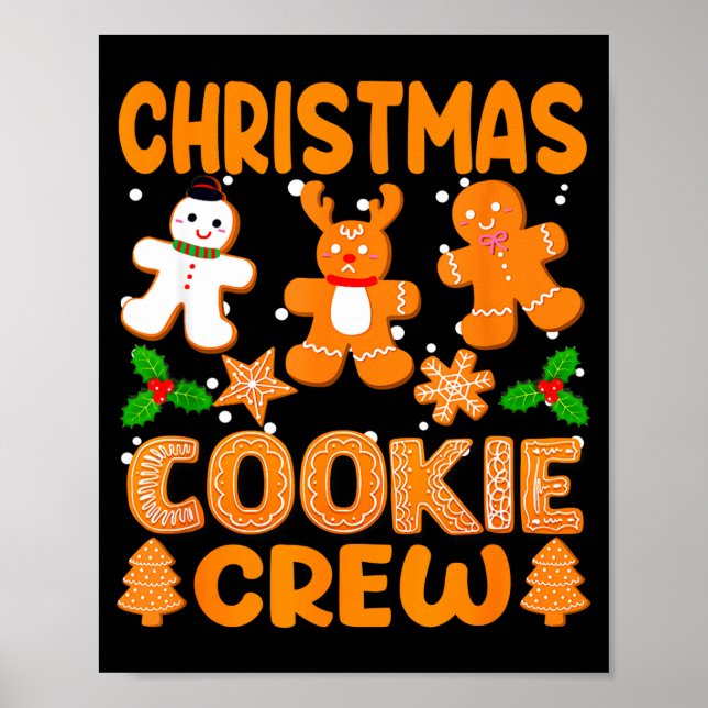 Poster Christmas Cookie Crew Baking Team New Xmas Bakers  (Devant)
