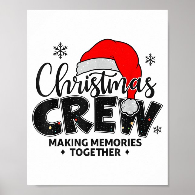 Poster Christmas Crew Xmas Lights Family Matching Pajamas (Devant)