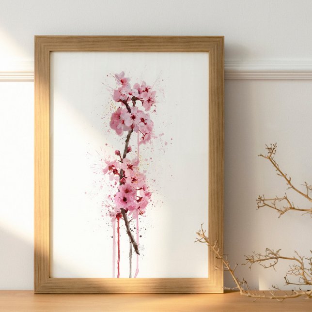 Poster Christmas Gift Flower Cherry Blossom (Créateur téléchargé)