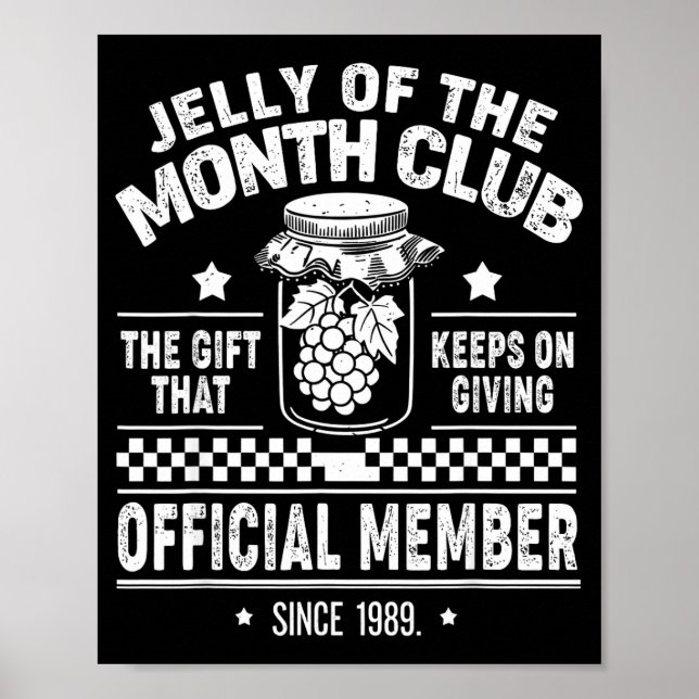 Poster Christmas Jelly Of The Month Club Member Funny Xma (Devant)