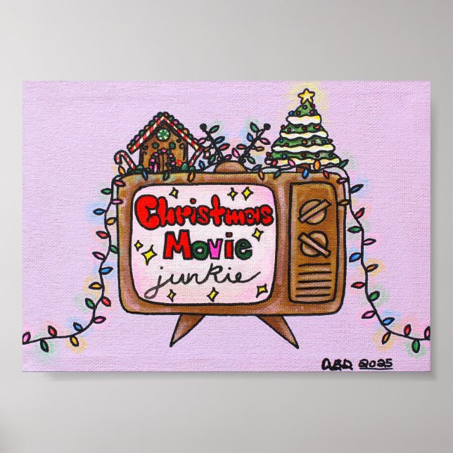 Poster Christmas Movie Junkie 2025 - 5x7 (Devant)