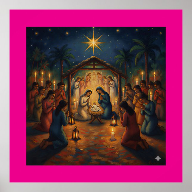 Poster Christmas Night – Homage to Gauguin  (Devant)