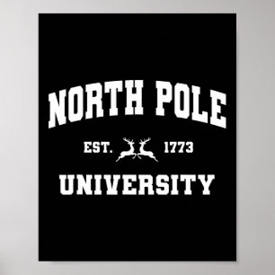 Poster Christmas North Pôle Université Père Noël Atelier