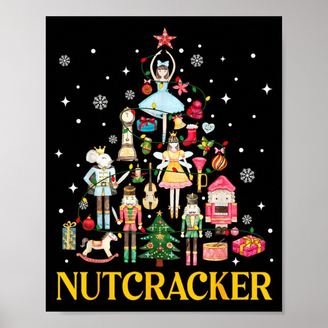 Poster Christmas Nutcracker Squad Ballet Dance Women Kid  (Devant)