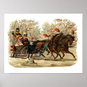 Poster "Christmas Sleigh Ride"