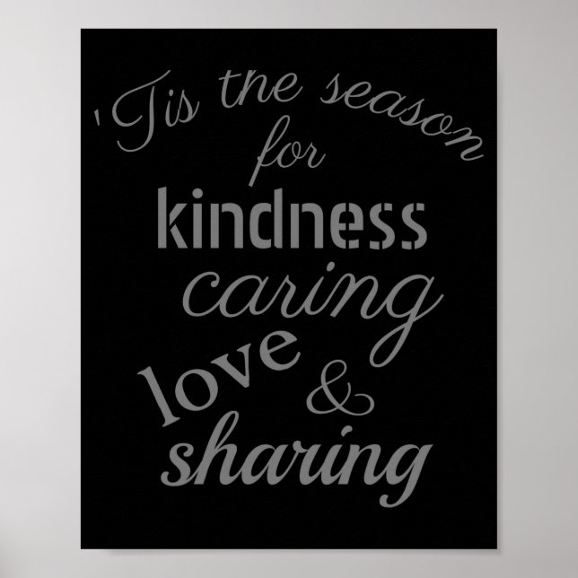 Poster Christmas Tis The Season Saying T Shirt  (Devant)