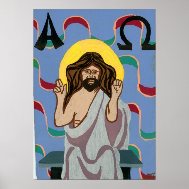 Poster Christos Pantocrator (Devant)