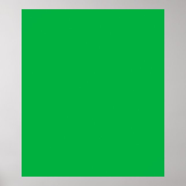 Poster Chroma couleur clé vert (Devant)