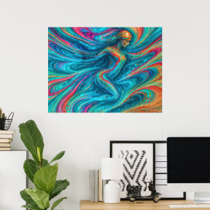 Poster "Chromisca" - Portrait d'enceinte fluide