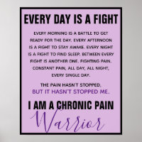 Chronic Pain Warrior (entièrement personnalisable)