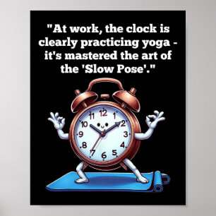 Poster Chroniques de blagues de journée de travail, Yoga