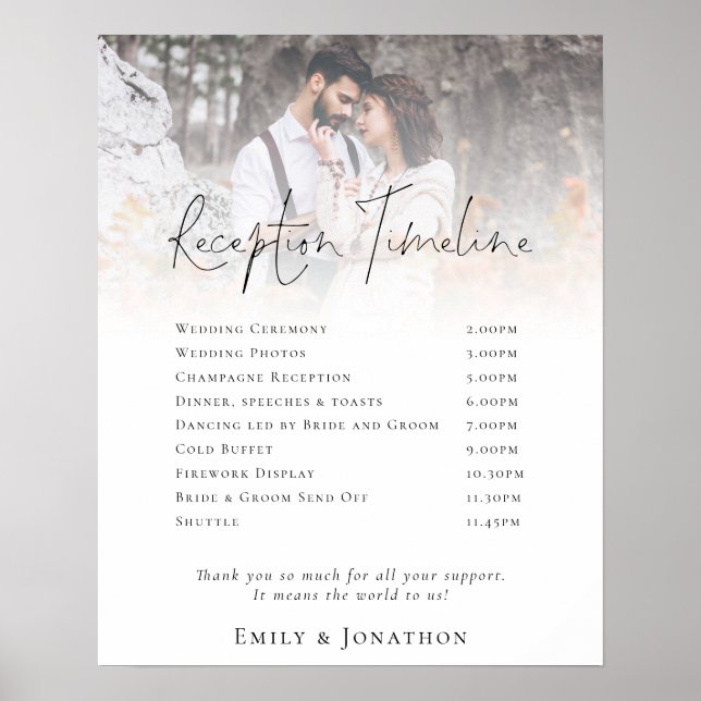 Poster Chronologie de réception avec superposition de pho (Devant)