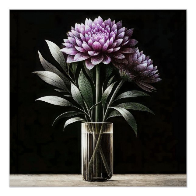 Poster Chrysanthème (Devant)