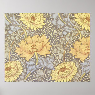 Poster Chrysanthème jolie fleur de William Morris