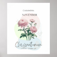 Chrysanthèmes Fleur de naissance pour novembre