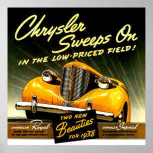 Poster Chrysler 1938