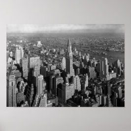 Poster Chrysler Building - Manhattan Skyline - 1932