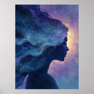 Poster Chuchotements de la Lune - Déesse