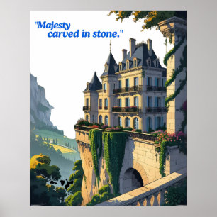 Poster "Chuchotements du Château – Ligne Élégante de Pala