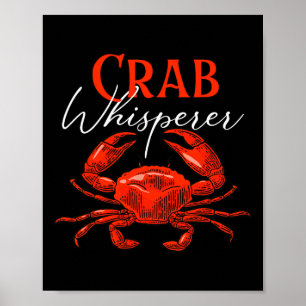 Poster Chuchoteur de crabes - Chasseur de pêche Animal Oc