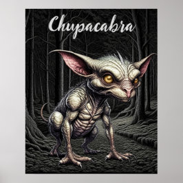 Poster Chupacabra dans la Cryptide des Bois